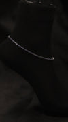 925 Sterling Silver Blue Line Anklets.