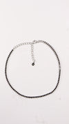 925 Sterling Silver Black Line Anklets.