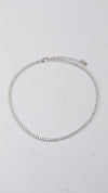 925 Sterling Silver White Line Anklets.
