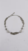 Silver Layer Charm Anklet