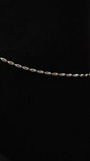 925 Sterling Silver Twin Tone Minimal Anklet.