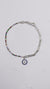925 Sterling Silver Blue Nazariya Sparkle Anklet.