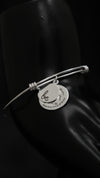 92.5 Sterling Silver Love Loop Charm Bracelet