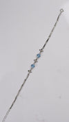 92.5 Sterling Silver Blue Flutter Bracelet