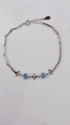92.5 Sterling Silver Blue Flutter Bracelet