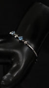 92.5 Sterling Silver Blue Flutter Bracelet