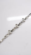 92.5 Sterling Silver Crystal Link Glow Bracelet
