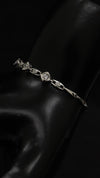 92.5 Sterling Silver Crystal Link Glow Bracelet