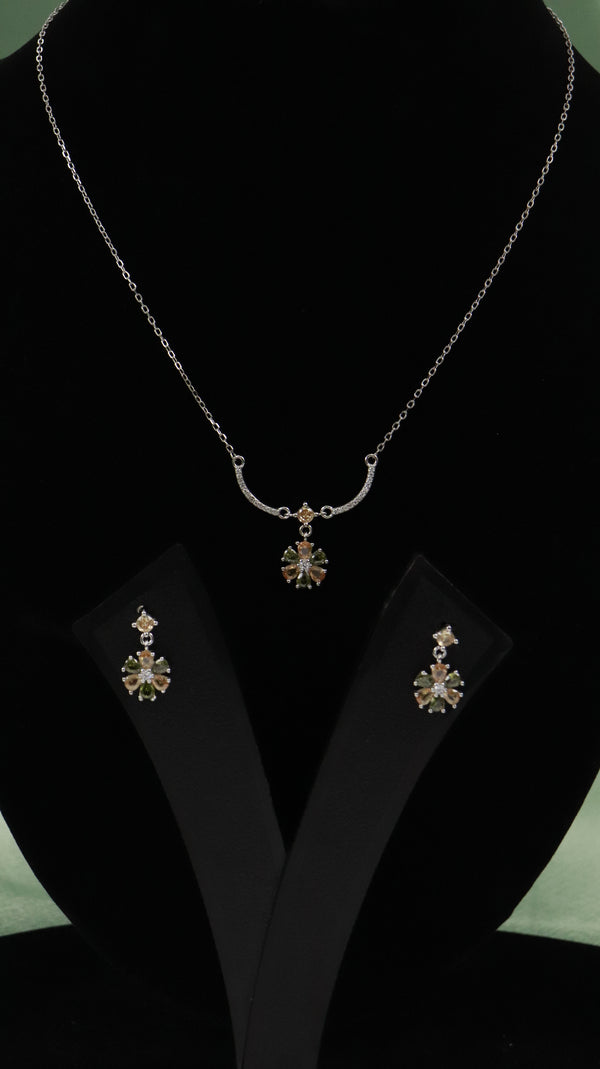 925 Silver Bloom Spark Set