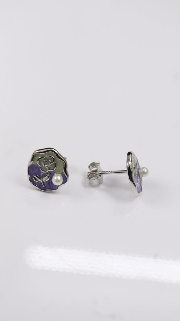 925 Silver Mini Bloom Pearl Set