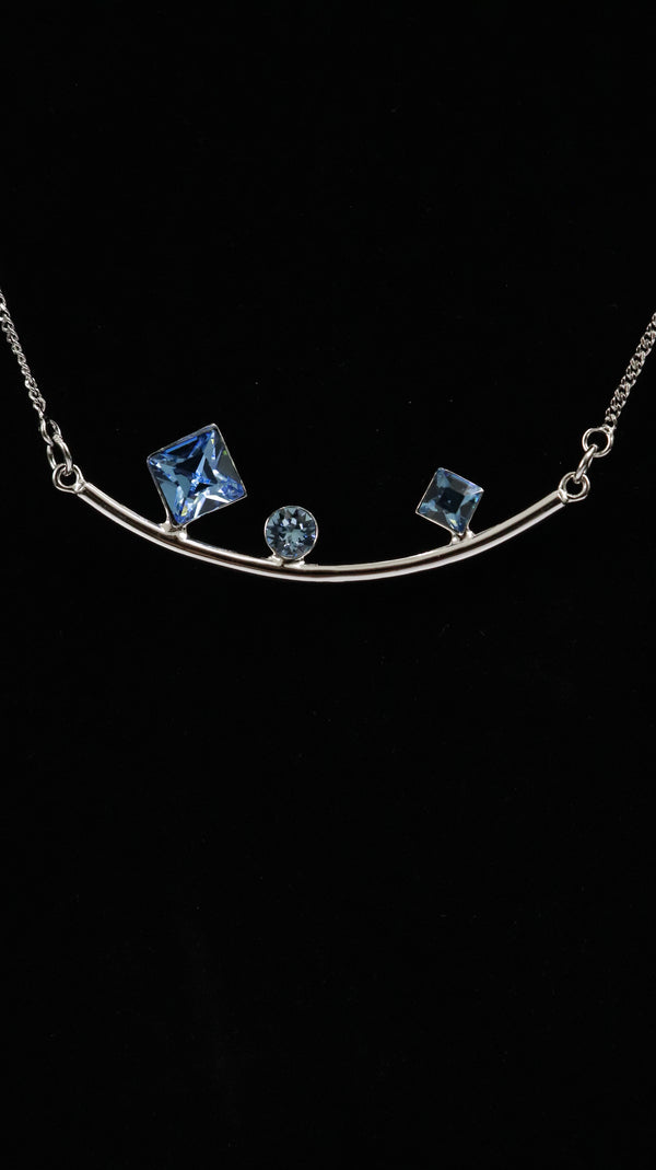 Blue Spark Necklace & Bangle Combo