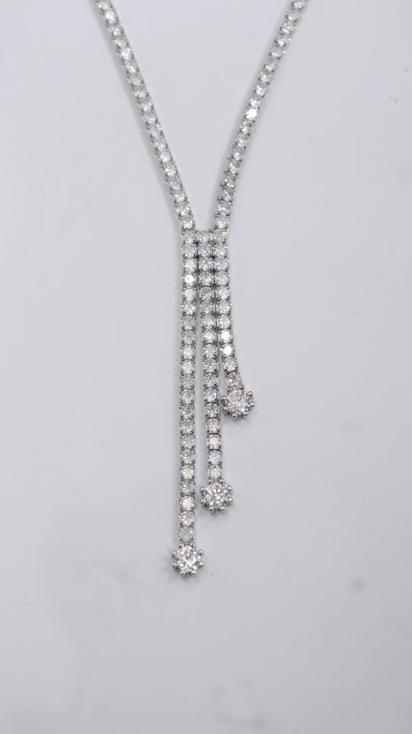 925 Silver Triple Drop Sparkle