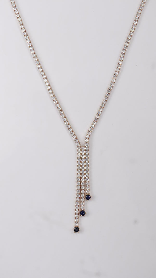 925 Silver Rose Gold Drop Grace