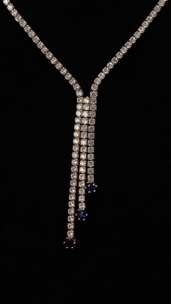 925 Silver Rose Gold Drop Grace