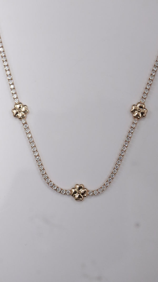 925 Silver Blossom Sparkle Chain