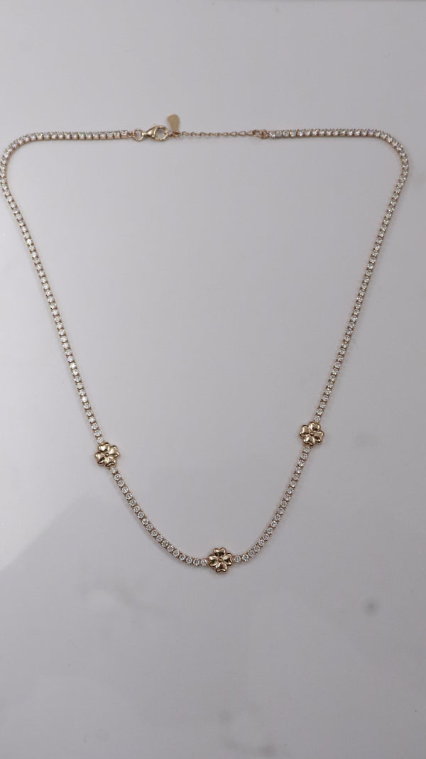 925 Silver Blossom Sparkle Chain