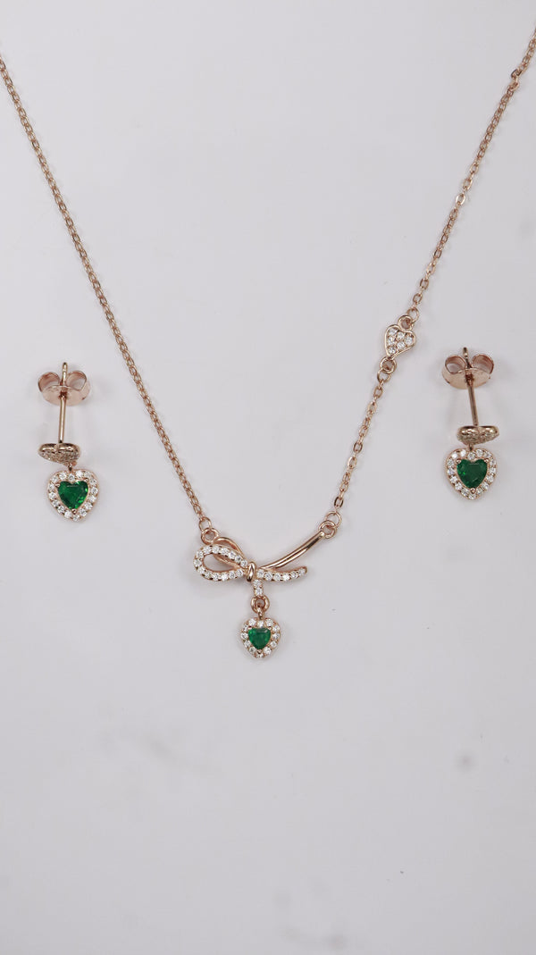925 Silver Heart Promise Set