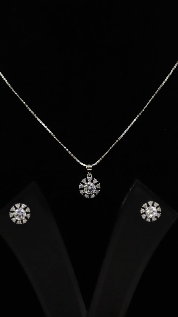 925 Silver Snow Glow Set