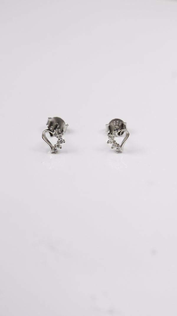 925 Silver Heart Spark Set