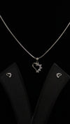 925 Silver Heart Spark Set