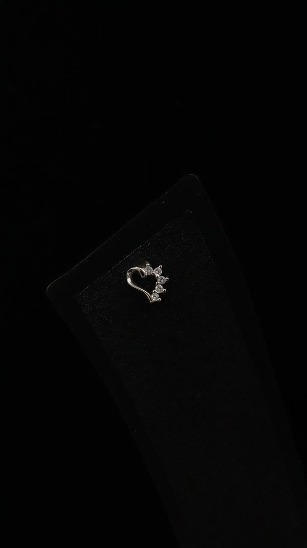 925 Silver Heart Spark Set