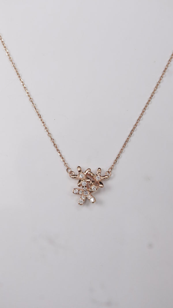 925 Silver Rose Bloom Set