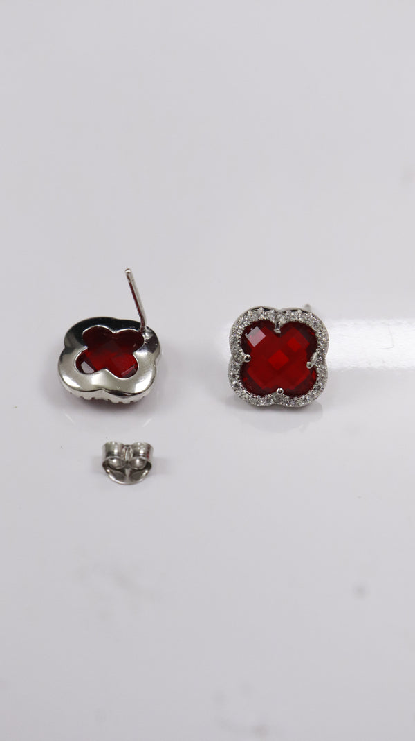 925 Silver Ruby Glow Set