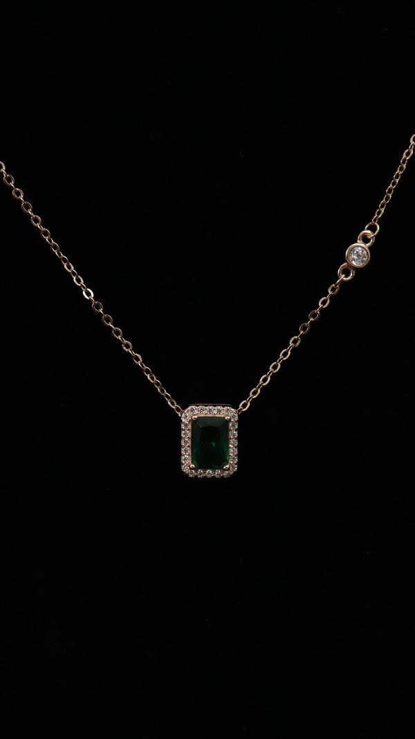 925 Silver Emerald Grace Set