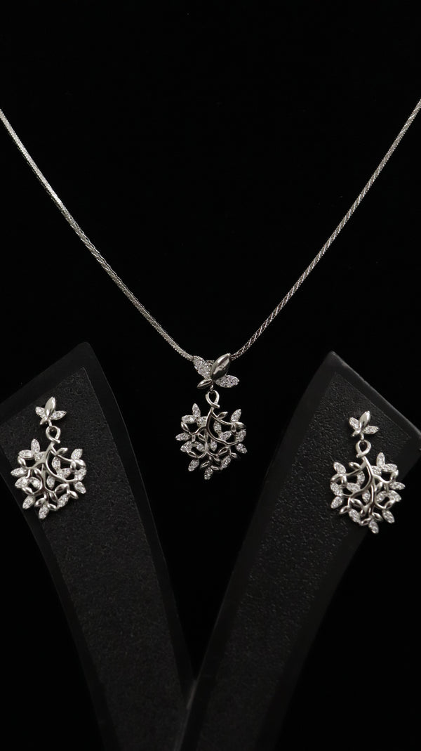 925 Silver Leaf Grace Set