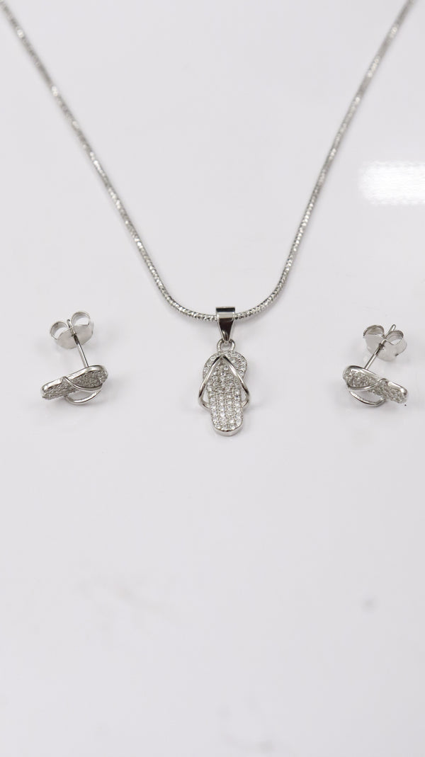 925 Silver slipper Spark Set