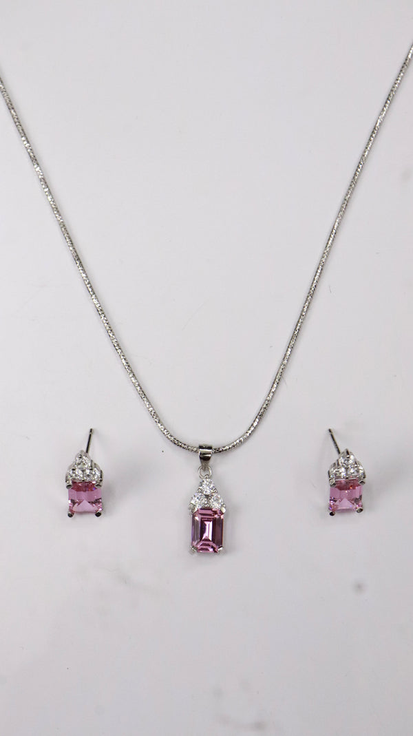 925 Silver Pink Grace Set