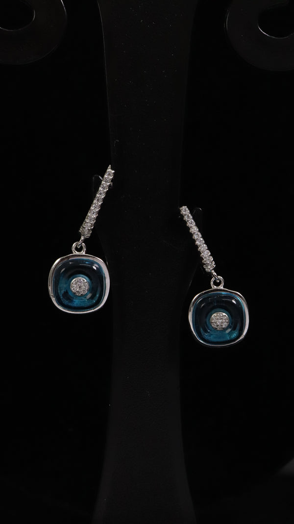 925 Silver Blue Aura Set