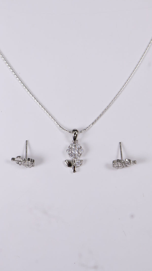 925 Silver Bloom Spark Set