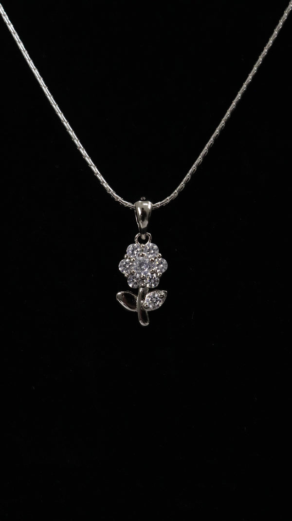 925 Silver Bloom Spark Set