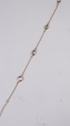 92.5 Sterling Silver Pastel Orbit Bracelet [Rose Gold]