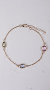 92.5 Sterling Silver Pastel Orbit Bracelet [Rose Gold]