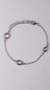 92.5 Sterling Silver Pastel Orbit Bracelet