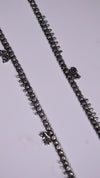 (Pair) Rajsi Silver Oxidised Anklet