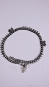 (Pair) Rajsi Silver Oxidised Anklet