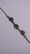 (Pair) Hansika Oxidised Silver Anklet