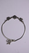 (Pair) Hansika Oxidised Silver Anklet