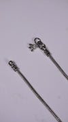 (Pair) Arka Oxidised Silver Anklet