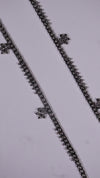 (Pair) Saanjh Silver Oxidised Anklet