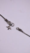 (Pair) Tara Ghunghru Silver Oxidised Anklet