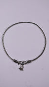 (Pair) Tara Ghunghru Silver Oxidised Anklet