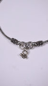 (Pair) Tara Ghunghru Silver Oxidised Anklet