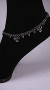 (Pair) Gulhans Silver Oxidised Anklet