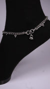 (Pair) Reet Silver Oxidised Anklet