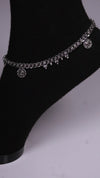 (Pair) Varnika Silver Oxidised Anklet