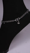 (Pair) Varnika Silver Oxidised Anklet